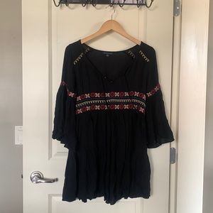 American Eagle Black Boho Dress